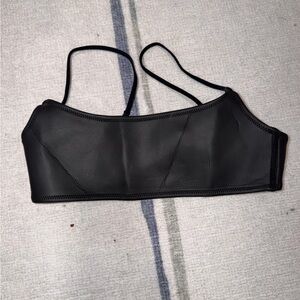 Triangl Swimwear Black Matte Neoprene Bikini Top
